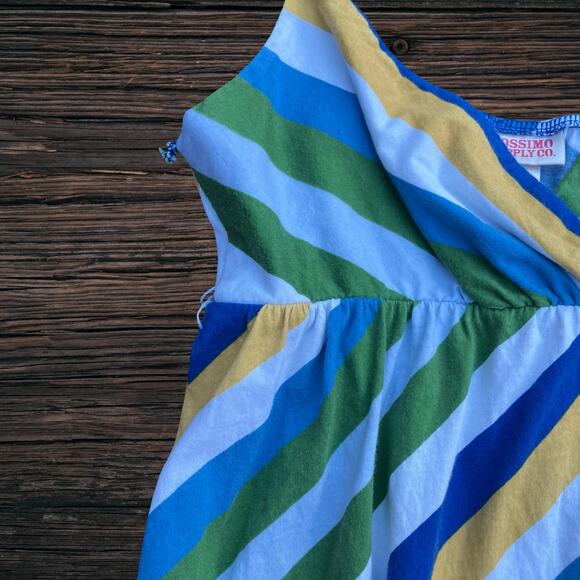 Diagonal striped babydoll dress Mossimo Y2K 2000s sundress indie - Picture 6 of 10